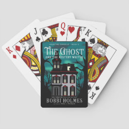 Der Geist und die Mystery Writer spielen Karten Spielkarten