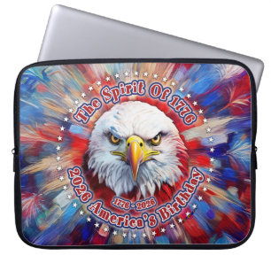 Der Geist von 1776, 2026 Amerikas Roter Adler Feue Laptopschutzhülle