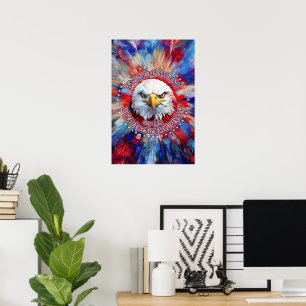 Der Geist von 1776, 2026 Amerikas Roter Adler Feue Poster
