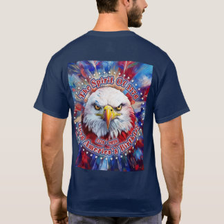 Der Geist von 1776, 2026 Amerikas Roter Adler Feue T-Shirt