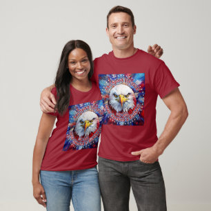 Der Geist von 1776, 2026 Amerikas Roter Adler Feue T-Shirt