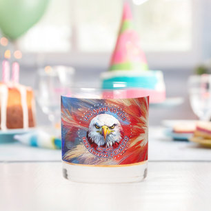 Der Geist von 1776, 2026 Amerikas Roter Adler Feue Whiskyglas