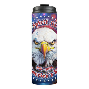 Der Geist von 1776, 2026 Brauner Adler Feuerwerk M Thermosbecher