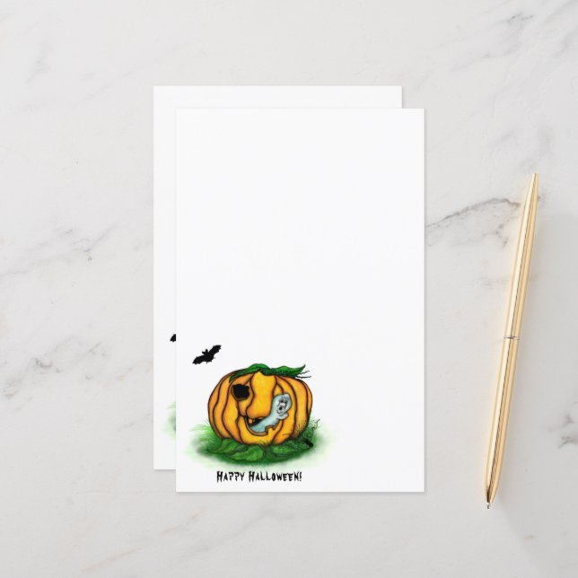 Der Geist von Halloween , Bat , Geist und Spider (Vorderseite/Rückseite Beispiel)