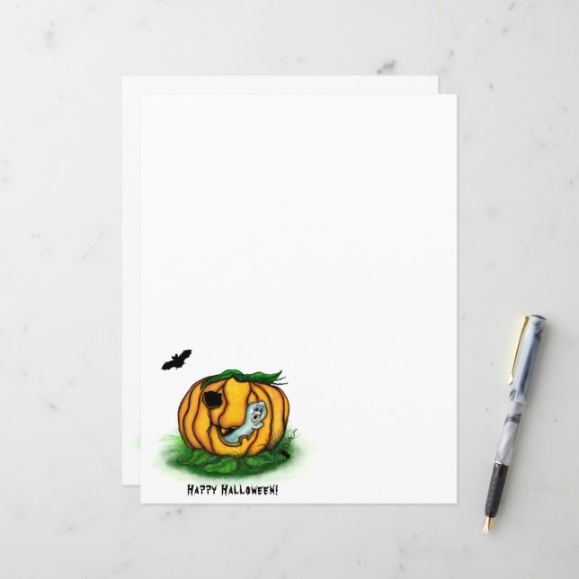 Der Geist von Halloween , Bat , Geist und Spider (Vorderseite/Rückseite Beispiel)