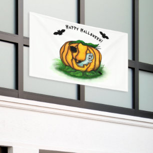 Der Geist von Halloween , Bat , Geist und Spider Banner