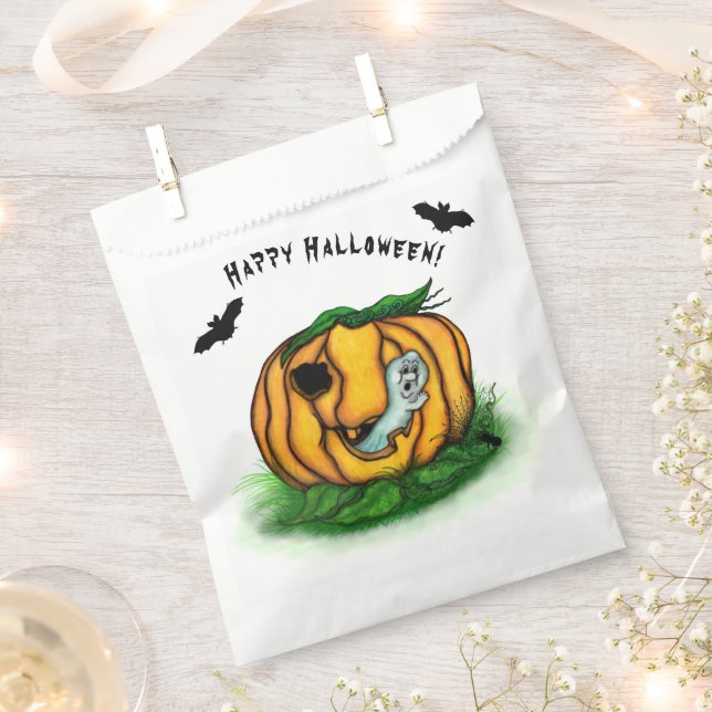 Der Geist von Halloween , Bat , Geist und Spider Geschenktütchen (Ausgeschnitten)