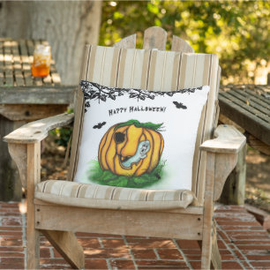 Der Geist von Halloween , Bat , Geist und Spider Kissen