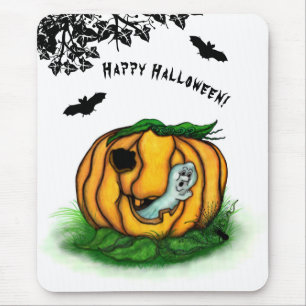 Der Geist von Halloween , Bat , Geist und Spider Mousepad