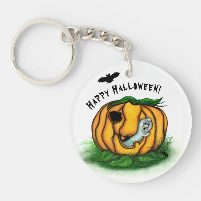 Der Geist von Halloween , Bat , Geist und Spider Schlüsselanhänger (Vorderseite)