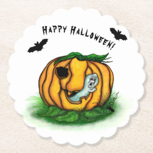 Der Geist von Halloween , Bat , Geist und Spider Untersetzer