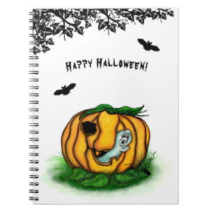 Der Geist von Halloween , Fledermaus , Geist und S Notizblock