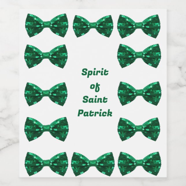 Der Geist von Saint Patrick Weinkultur und Erde Weinetikett (Einzelnes Label)