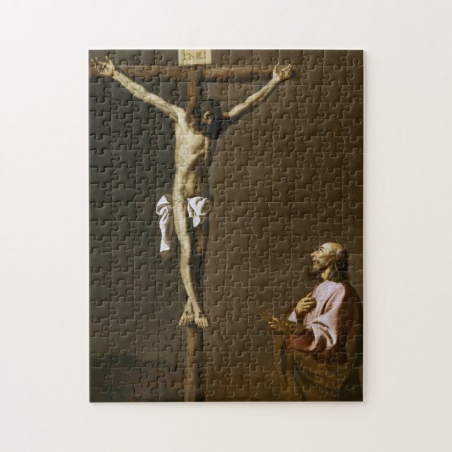 Der gekreuzigte Christus mit einem Maler (Vertikal)