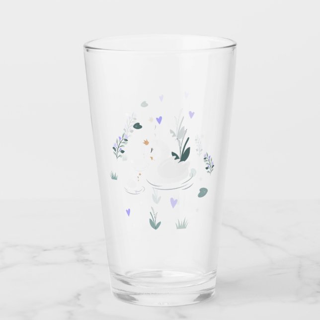 Der gekrönte Schwan Glas (Vorderseite)