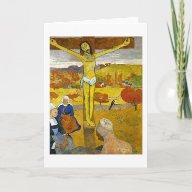 Der gelbe Christus, Gauguin Karte (Vorderseite)