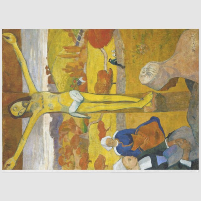 Der gelbe Christus, Gauguin Seidenpapier (Vorderseite)