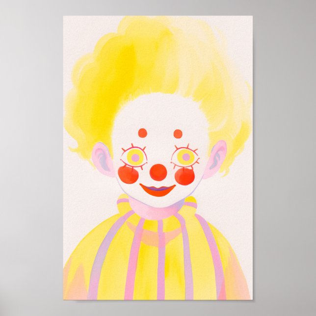 Der gelbe Clown Poster (Vorne)