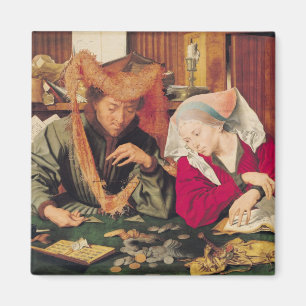 Der Geld-Wechsler und seine Ehefrau, 1539 Magnet