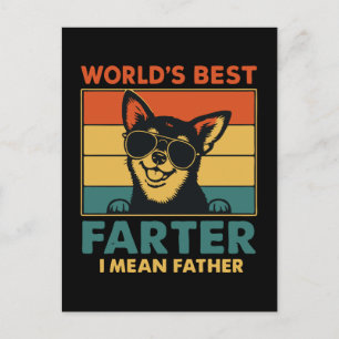 Der Gemeine Vater-Vater-Tag der Welt Feiertagspostkarte