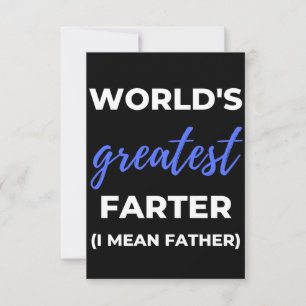Der Gemeinste Vater der Welt Dankeskarte