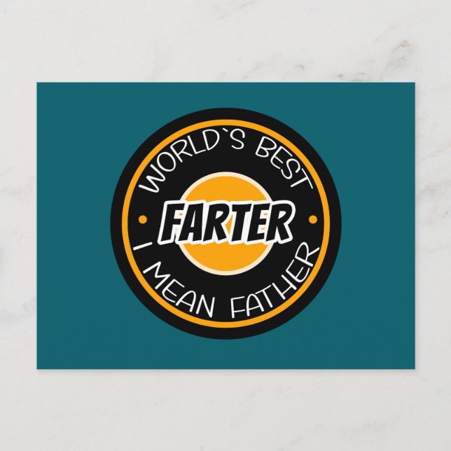Der Gemeinste Vater der Welt Postkarte (Vorderseite)