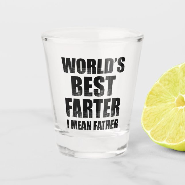 Der Gemeinste Vater der Welt Schnapsglas (Vorderseite)
