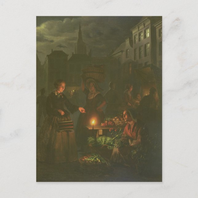 Der Gemüsestand Postkarte (Vorderseite)