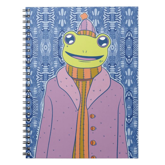 Der gemütliche Frosch Notizblock (Vorderseite)