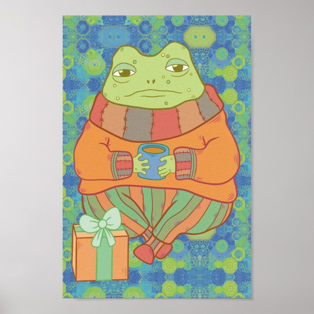 Der gemütliche Frosch Poster (Vorne)