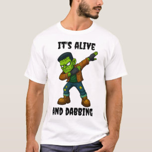 Der genähte Monster ist am Leben und dabbt zu Hall T-Shirt