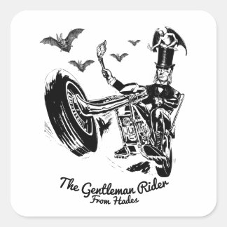 Der Gentleman Rider von Hades Quadratischer Aufkleber