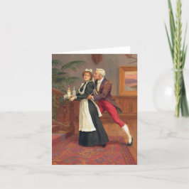 Der Gentleman und das Mädchen Feiertagskarte