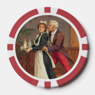 Der Gentleman und das Mädchen Pokerchips