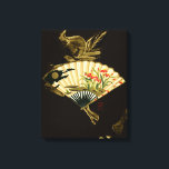 Der gequälte Orientalische Lüfter mit Blumendesign Leinwanddruck<br><div class="desc">Gemälde eines gekrönten orientalischen Ventilators mit Blumenmotiv. Der schwarze Hintergrund lasse die Farben auf dem Lüfter-Pop des Drucks. Hang das an deine Wand und genieße es!</div>