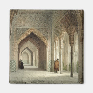 Der Gerichts-Raum des Alhambras, Granada, 1853 Magnet