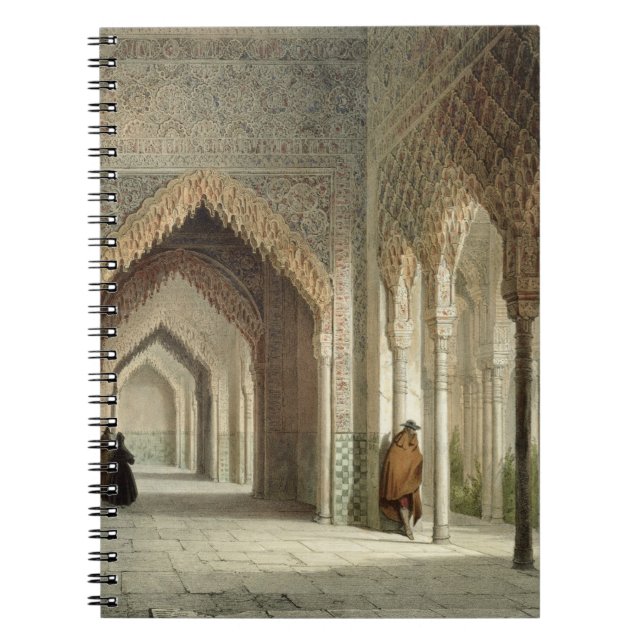 Der Gerichts-Raum des Alhambras, Granada, 1853 Notizblock (Vorderseite)
