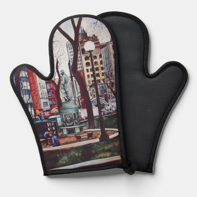 Der Geruch des Gewerkschaft Square Ofenhandschuh (Vorderseite/Rückseite)