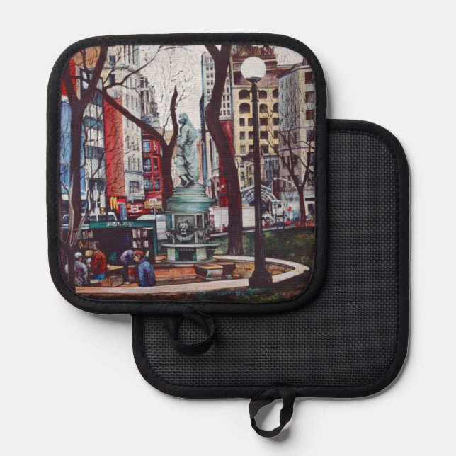 Der Geruch des Gewerkschaft Square Topflappen (Vorderseite/Rückseite)