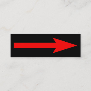 Der gesamte Punkt - Schwarz und Rot Mini Visitenkarte