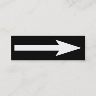 Der gesamte Punkt - Schwarz und Weiß Mini Visitenkarte