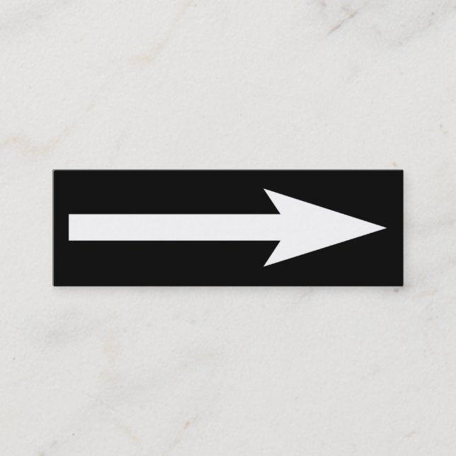 Der gesamte Punkt - Schwarz und Weiß Mini Visitenkarte (Vorderseite)