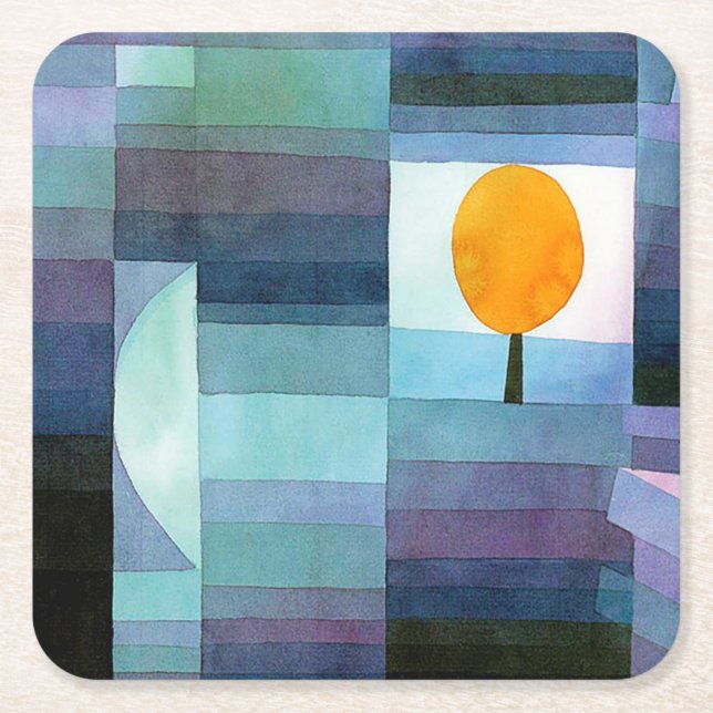 Der Gesandte des Herbstes, Klee Rechteckiger Pappuntersetzer (Vorderseite)