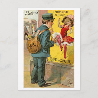 Der "geschäftige" Mailman Postkarte