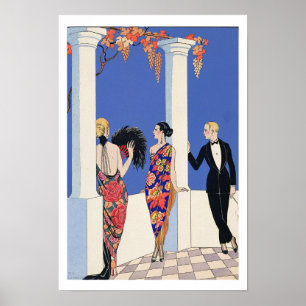 Der Geschmack von Shawls, 1922 (pochoir Druck) Poster