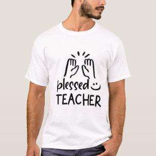 Der gesegnete Lehrer glaubt zurück zum T - Shirt d