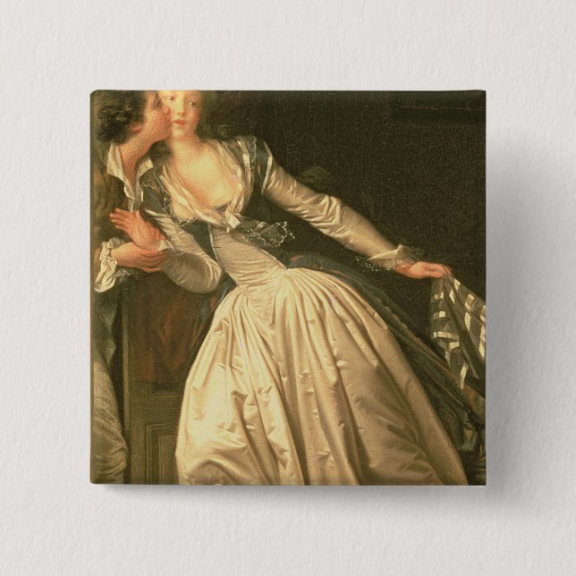 Der gestohlene Kuss, c.1788 Button (Vorderseite)