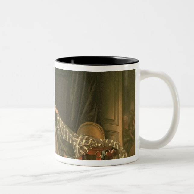 Der gestohlene Kuss, c.1788 Zweifarbige Tasse (Rechts)