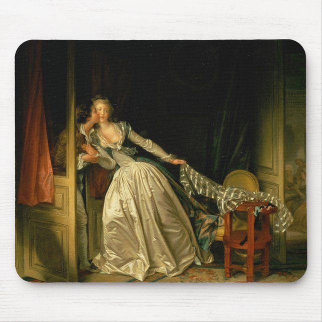 Der gestohlene Kuss Fragonard Mousepad (Vorne)