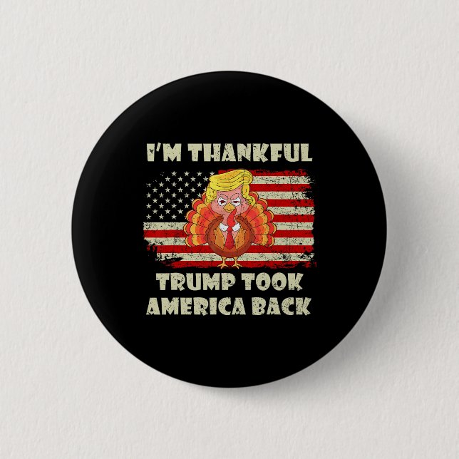 Der Gewinner, den ich bin dankbar, dass Trump gewo Button (Vorderseite)